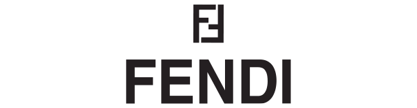 FENDI logo, it is black.