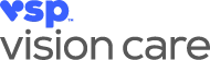 VSP Vison Care logo, it is blue and grey.